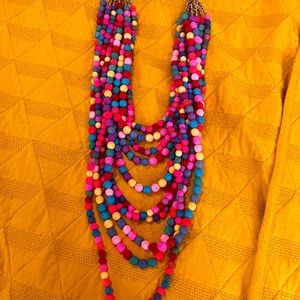 New never worn sassy jones amazing necklace . Colored lava stone beads